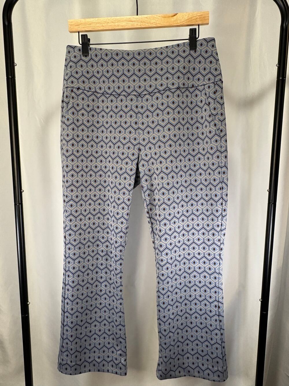 Cabi Style 6268 Women’s M Geometric Print Pants Pull On Stretch Trouser